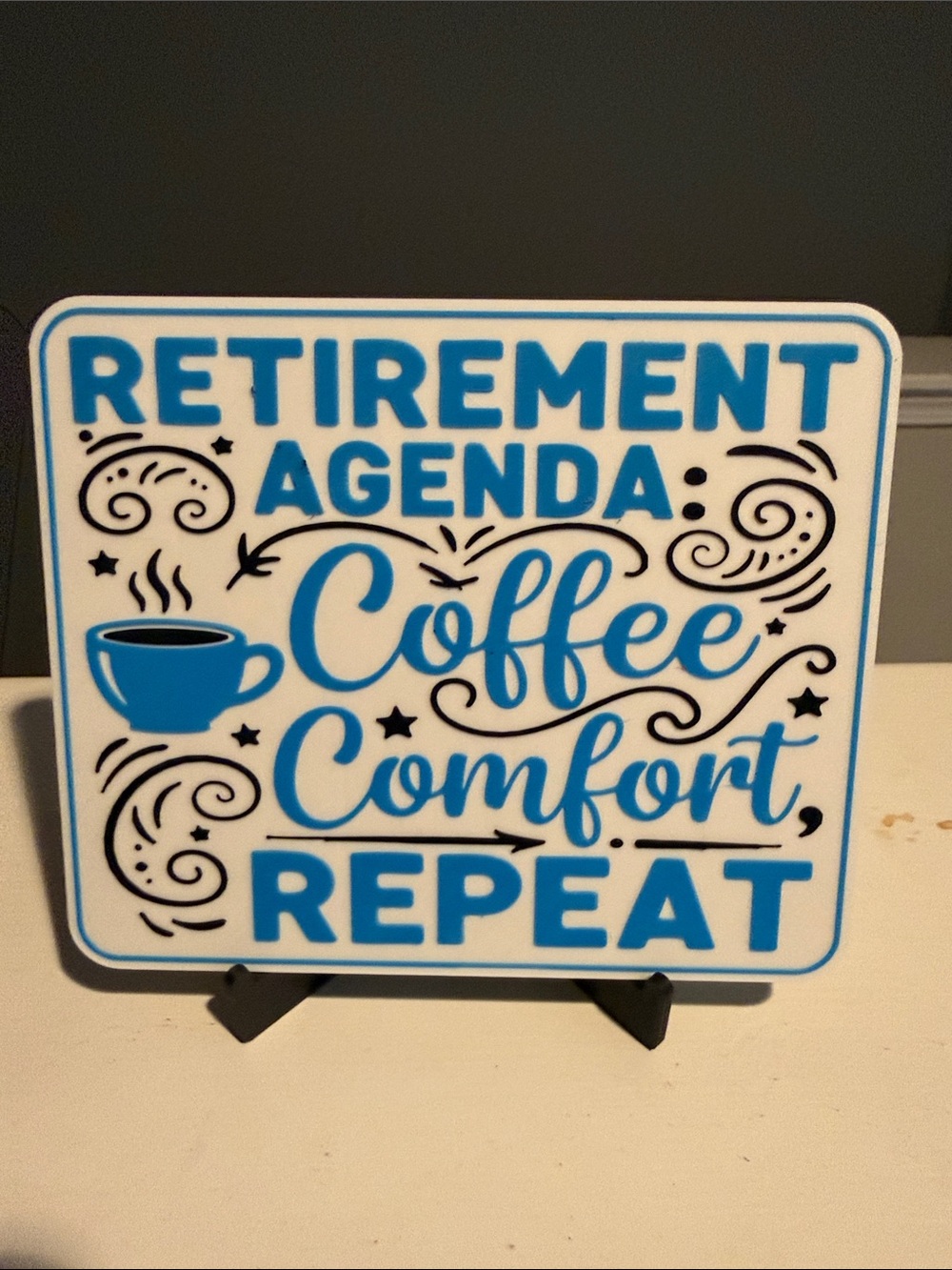 Retired Grandma Family Fun Specialist Sign - Red and Black - Picture 3 of 6